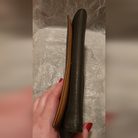 VINTAGE Michael Kors Long Monogram Bifold Snap Wallet Brown 7. 75 X 4" - Picture 8 of 16